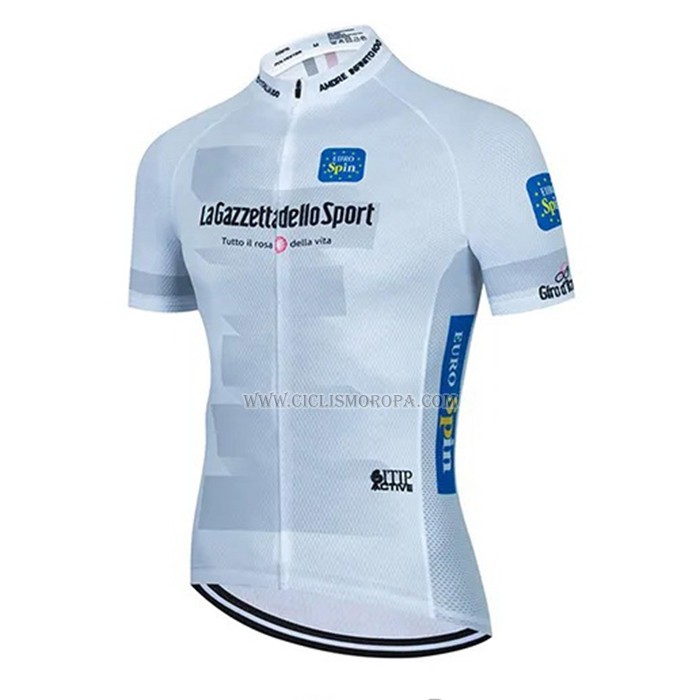 2023 Ropa Ciclismo Giro d'Italia Blanco Mangas Cortas y Culotte Corto